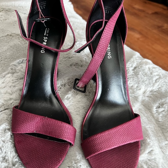 Call it spring burgundy high heels women’s sandals, size 8.5 - Picture 2 of 12